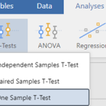 JAMOVI – One sample t-test